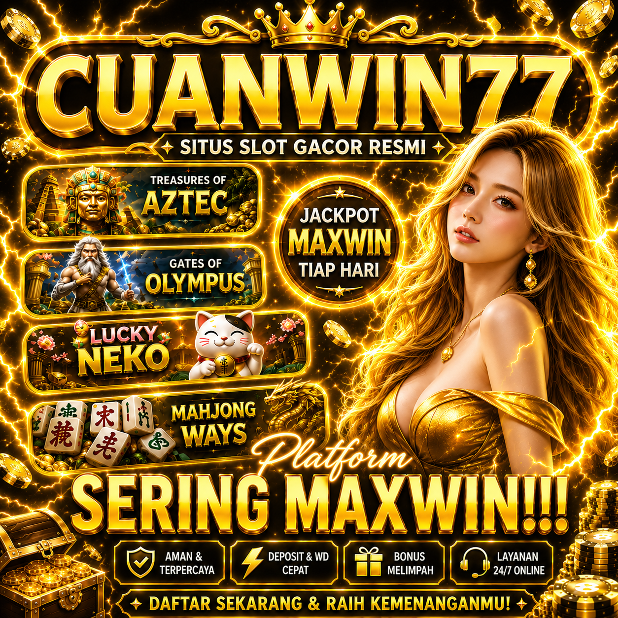 CUANWIN77: Akses Login Slot Online Bocor Setiap hari Untuk Para Member